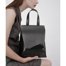 WAVE - prémium bőr női kézitáska - fekete