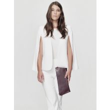 INVERT - prémium bőr női borítéktáska - szürke