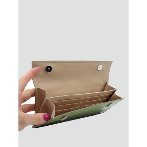 BRICK - prémium bőr női pénztárca - fekete