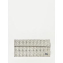 BRICK - prémium bőr női pénztárca - szövött