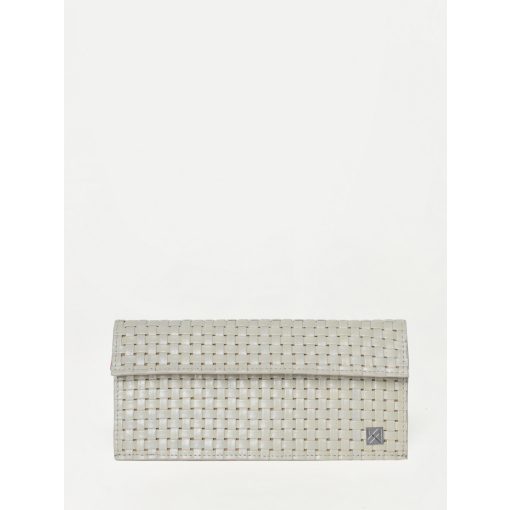 BRICK - prémium bőr női pénztárca - szövött