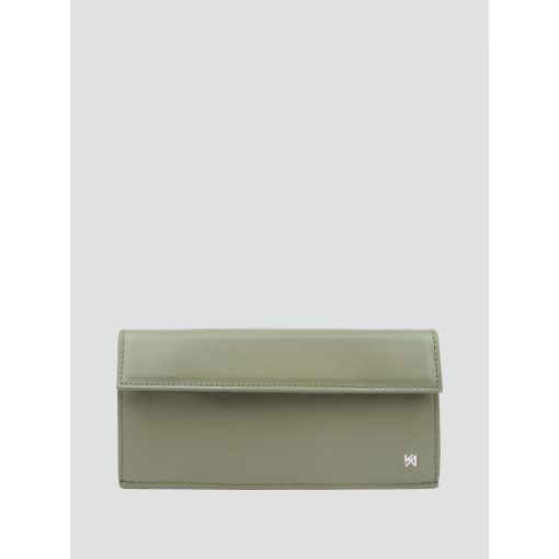 BRICK - prémium bőr női pénztárca - olíva