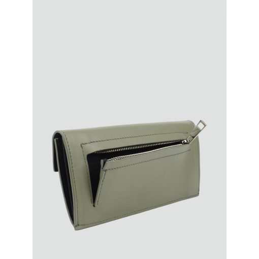 BRICK - prémium bőr női pénztárca - olíva