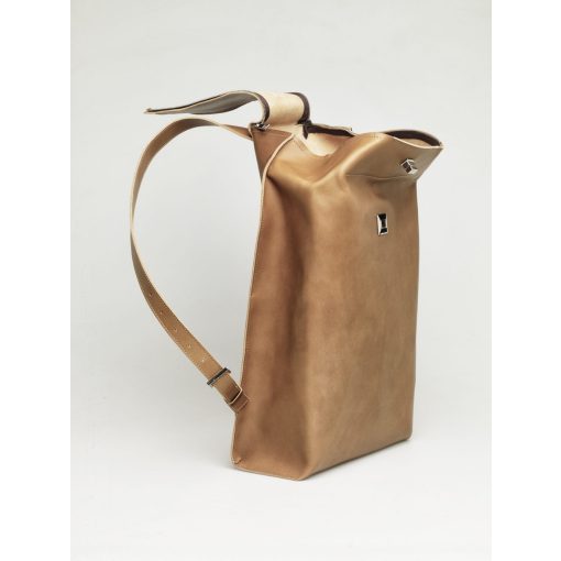 BREAKLINE - prémium bőr férfi hátitáska - natúr barna