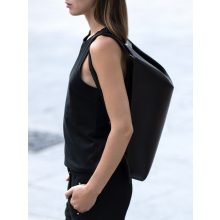 PONS - prémium bőr férfi hátitáska - fekete