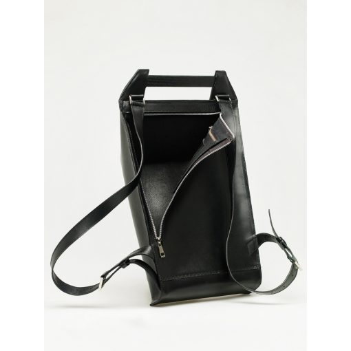 PONS - prémium bőr férfi hátitáska - fekete