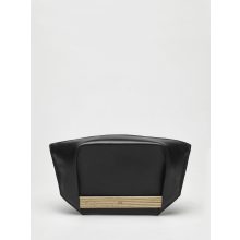 PONS - prémium bőr női borítéktáska - fekete