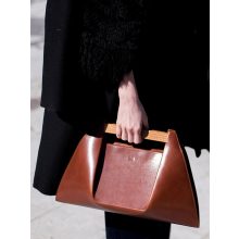 PONS - prémium bőr női kézitáska - gesztenye