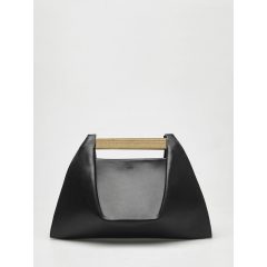 PONS - prémium bőr női kézitáska - fekete