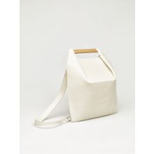 PONS - prémium bőr női mini hátitáska - beige