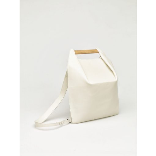 PONS - prémium bőr női mini hátitáska - beige