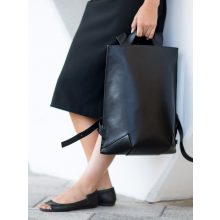 LIÉ - prémium bőr női hátitáska - fekete