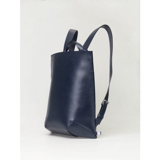 LIÉ - prémium bőr férfi hátitáska  - sötétkék