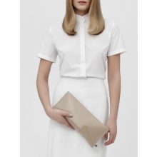 LIÉ - prémium bőr női borítéktáska - homok