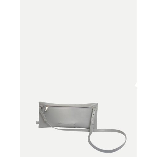 LIÉ - prémium bőr női borítéktáska / crossbody - szürke