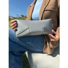 LIÉ - prémium bőr női borítéktáska / crossbody - szürke