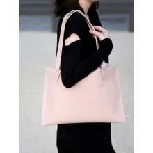 LIÉ - prémium bőr női válltáska - púder