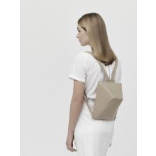 LIÉ - prémium bőr női mini hátitáska - homok