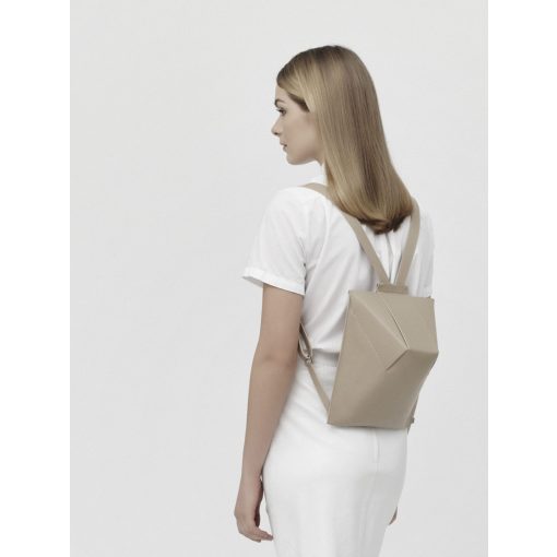 LIÉ - prémium bőr női mini hátitáska - homok