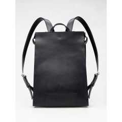 EAVES - prémium bőr férfi hátitáska - fekete