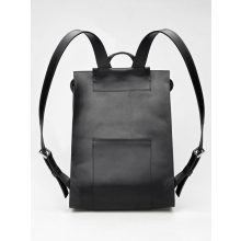 EAVES - prémium bőr férfi hátitáska - fekete