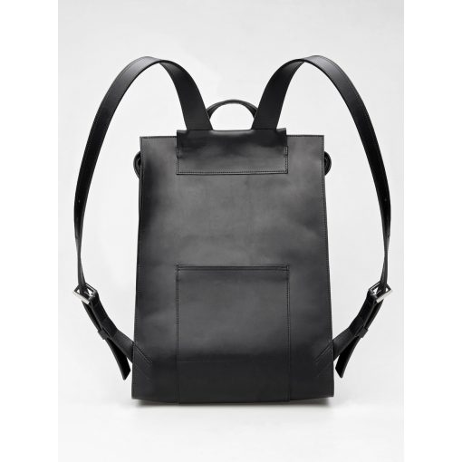 EAVES - prémium bőr férfi hátitáska - fekete
