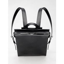 EAVES - prémium bőr férfi hátitáska - fekete