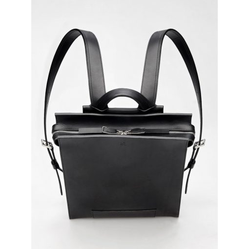 EAVES - prémium bőr férfi hátitáska - fekete