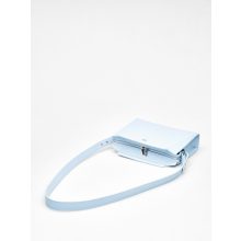 Silhouette - prémium bőr női válltáska - halványkék