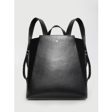 Silhouette  - prémium bőr női mini hátitáska - fekete