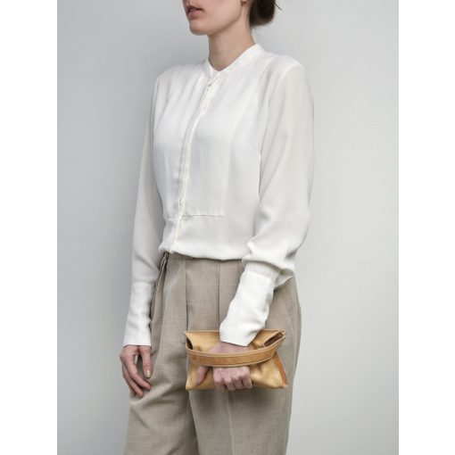 MEMBRANE - prémium bőr női borítéktáska - teve