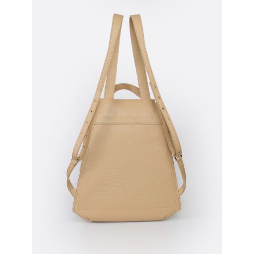 BLANCHE - prémium bőr női mini hátitáska - pezsgő