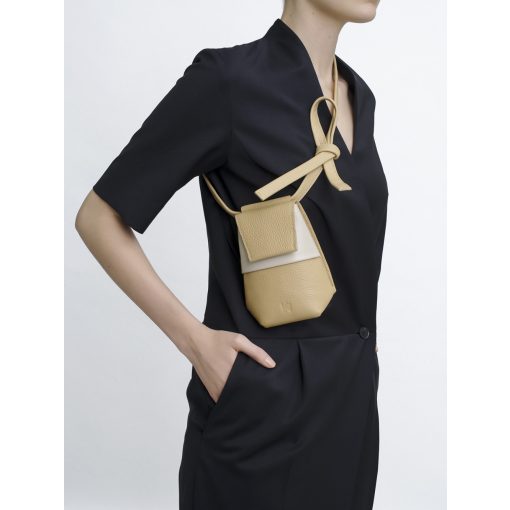 BLANCHE - prémium bőr női telefontartó - pezsgő