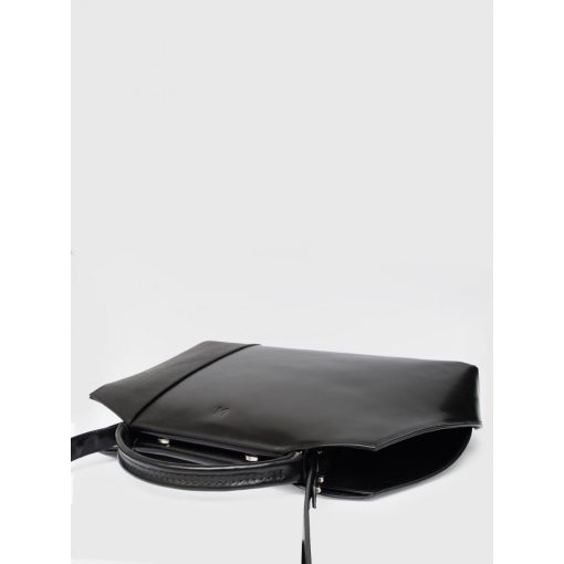 BUSINESS - prémium bőr női kézitáska és válltáska - large -fekete