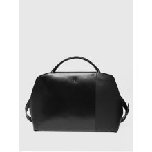 BUSINESS - prémium bőr női kézitáska és válltáska - large -fekete