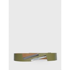 WOMAN II BALANCE - prémium bőr női öv - olíva