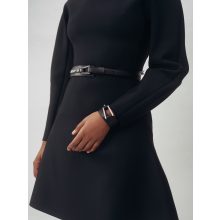 BRAVE - prémium bőr női karkötő - fekete