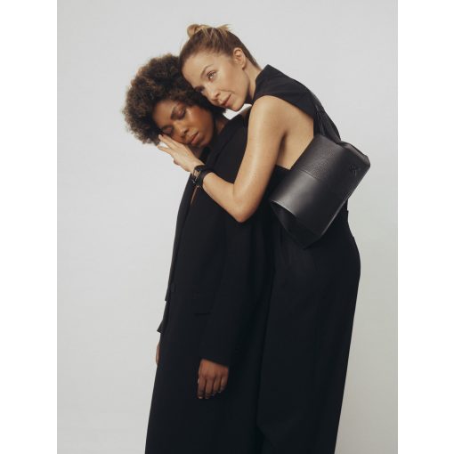 BRAVE - prémium bőr női karkötő - fekete