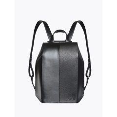 BRAVE - prémium bőr női mini hátitáska - fekete