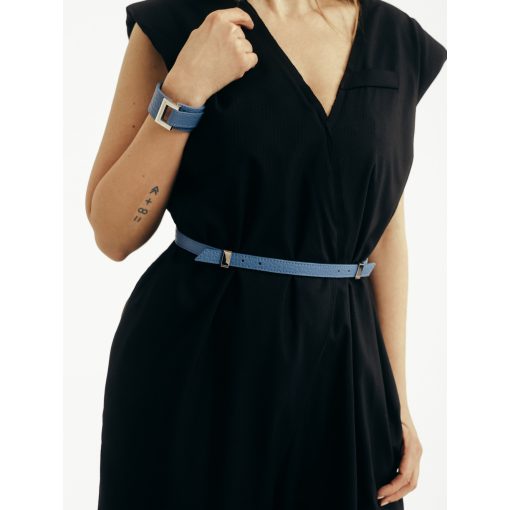 SLOW  - prémium bőr női karkötő - Atlantis kék