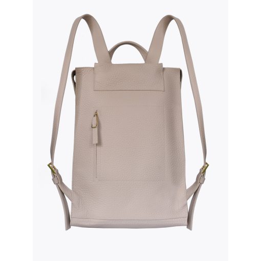 SLOW - prémium bőr női hátitáska - nude