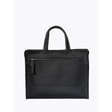 SLOW - prémium bőr férfi kézitáska - fekete