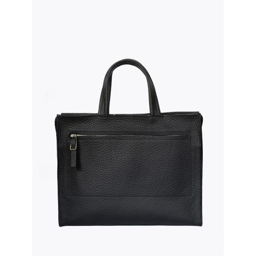 SLOW - prémium bőr férfi kézitáska - fekete