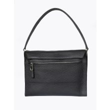 SLOW - prémium bőr női válltáska - fekete