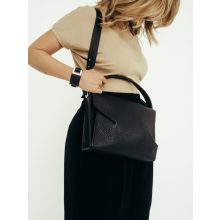 SLOW - prémium bőr női kézitáska / válltáska - fekete