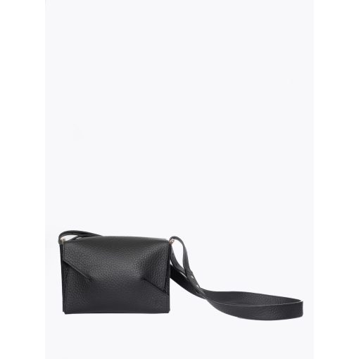 SLOW - prémium bőr női válltáska / crossbody - fekete