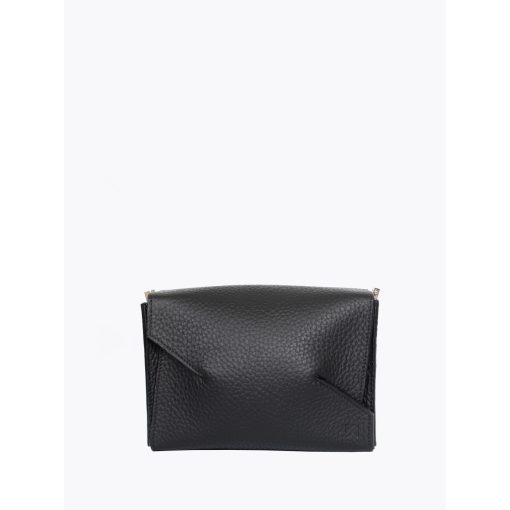 SLOW - prémium bőr női válltáska / crossbody - fekete