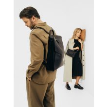 SLOW - prémium bőr női válltáska / crossbody - fekete