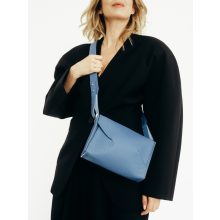 SLOW - prémium bőr női válltáska / crossbody - Atlantis kék