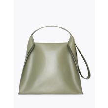 Clarté - - prémium bőr női válltáska / hobo XL - olíva